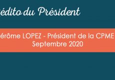 L’édito du Président – Septembre 2020